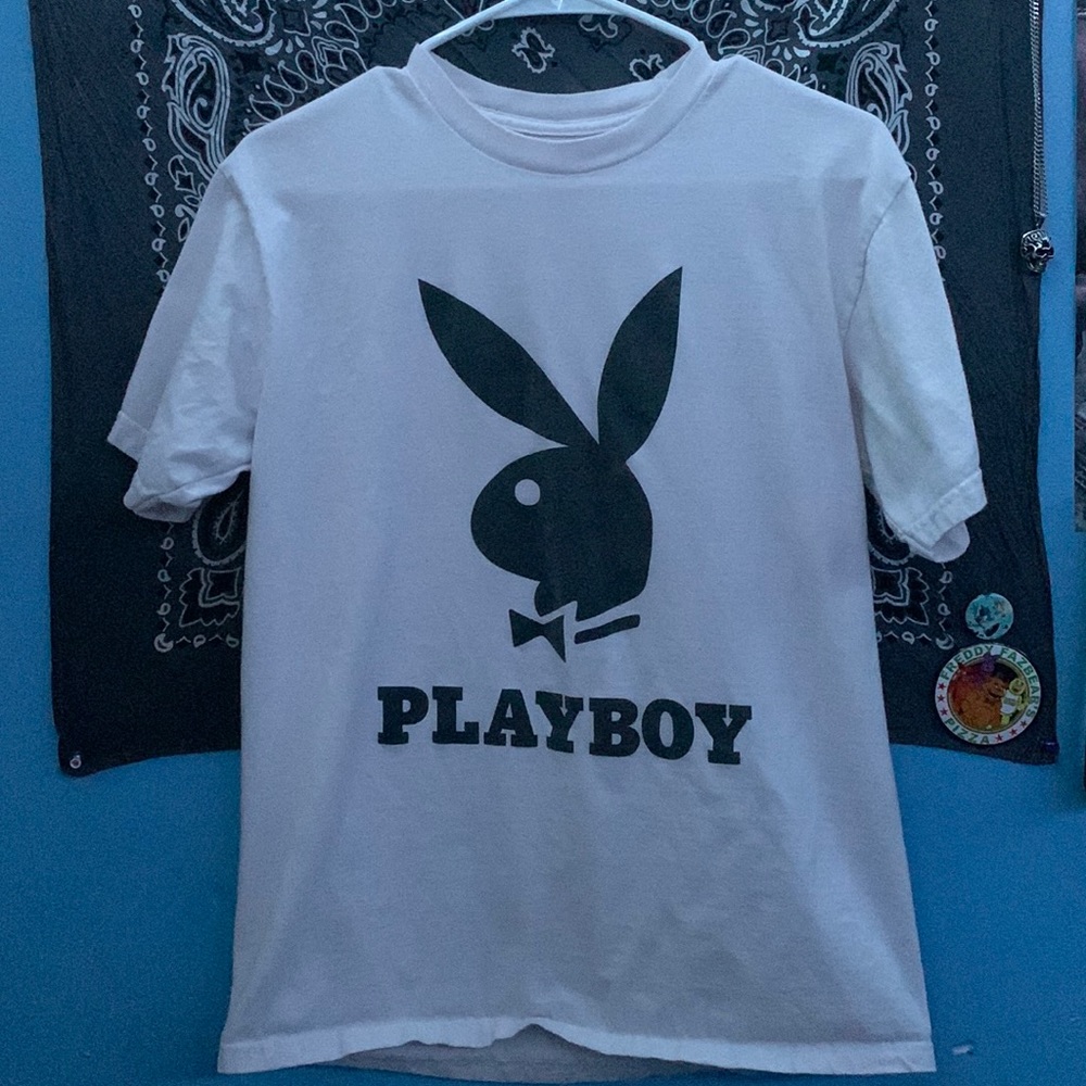 PLAYBOY White Graphic Tee - Medium
